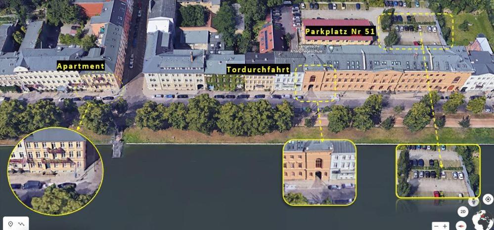 Das Ferienapartment Alexandrine Direkt Am Pfaffenteich Mit Eigenem Parkplatz Schwerin  Buitenkant foto